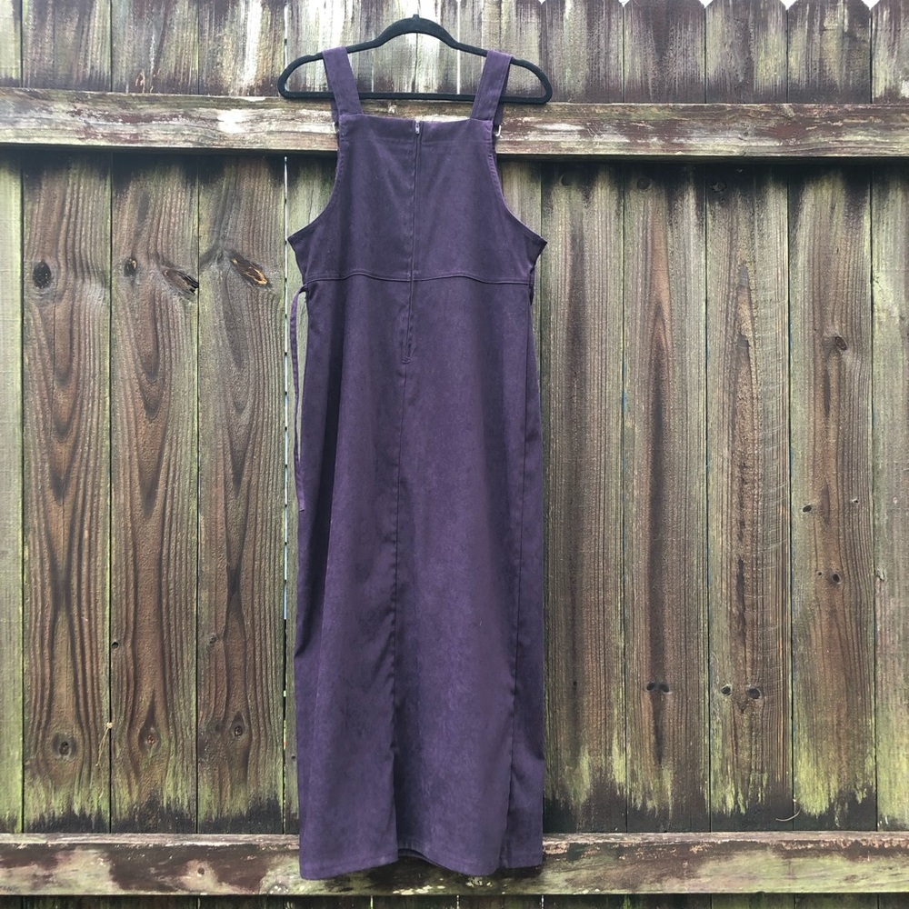 Eric Charles Vintage Smock Dress Pinafore Jumper Size M Purple - Picture 8 of 13